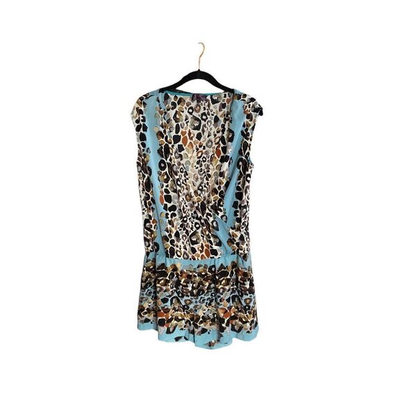 Hale Bob women’s sleeveless, leopard print V-neck romper, size medium - Picture 1 of 4